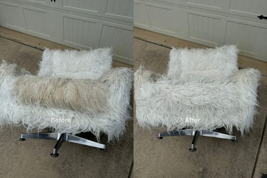 Upholstery cleaning results in Denton TX