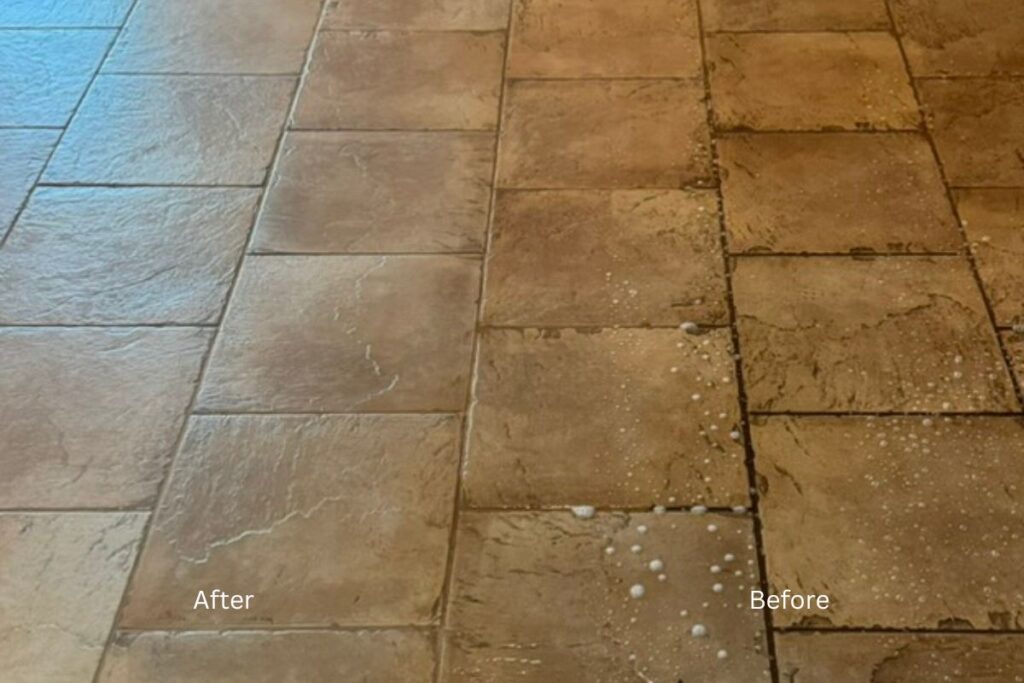 Tile and grout cleaning results in Saginaw and Haslet TX